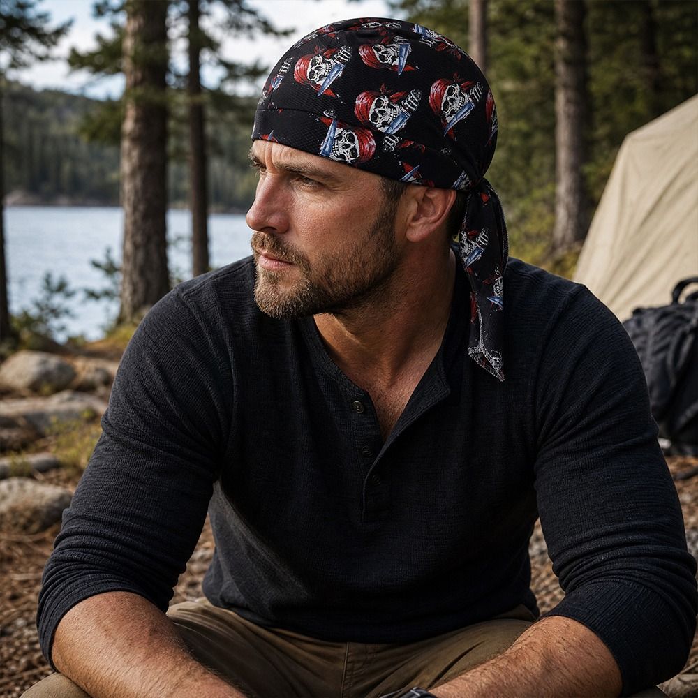 Skull Cap Helmet Liner - Gorro Pirata de Secado Rápido, Forro