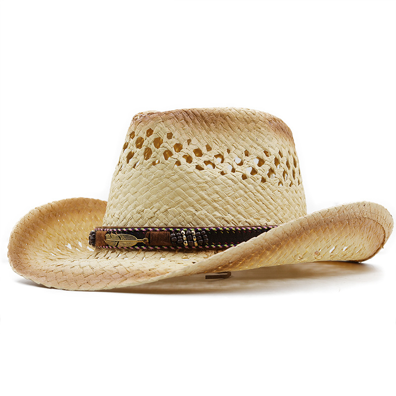 Cowboy Hat Straw - Sombrero de paja de vaquero hecho
