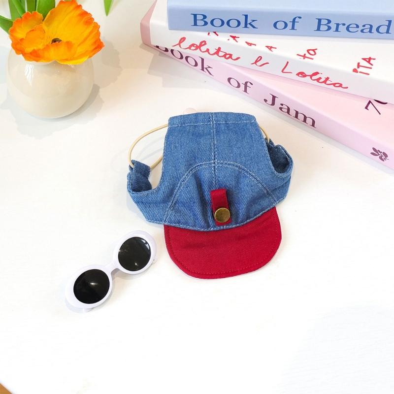 Sun Hat Wide Brim - Gorro G6KF verano para perros pequeños,