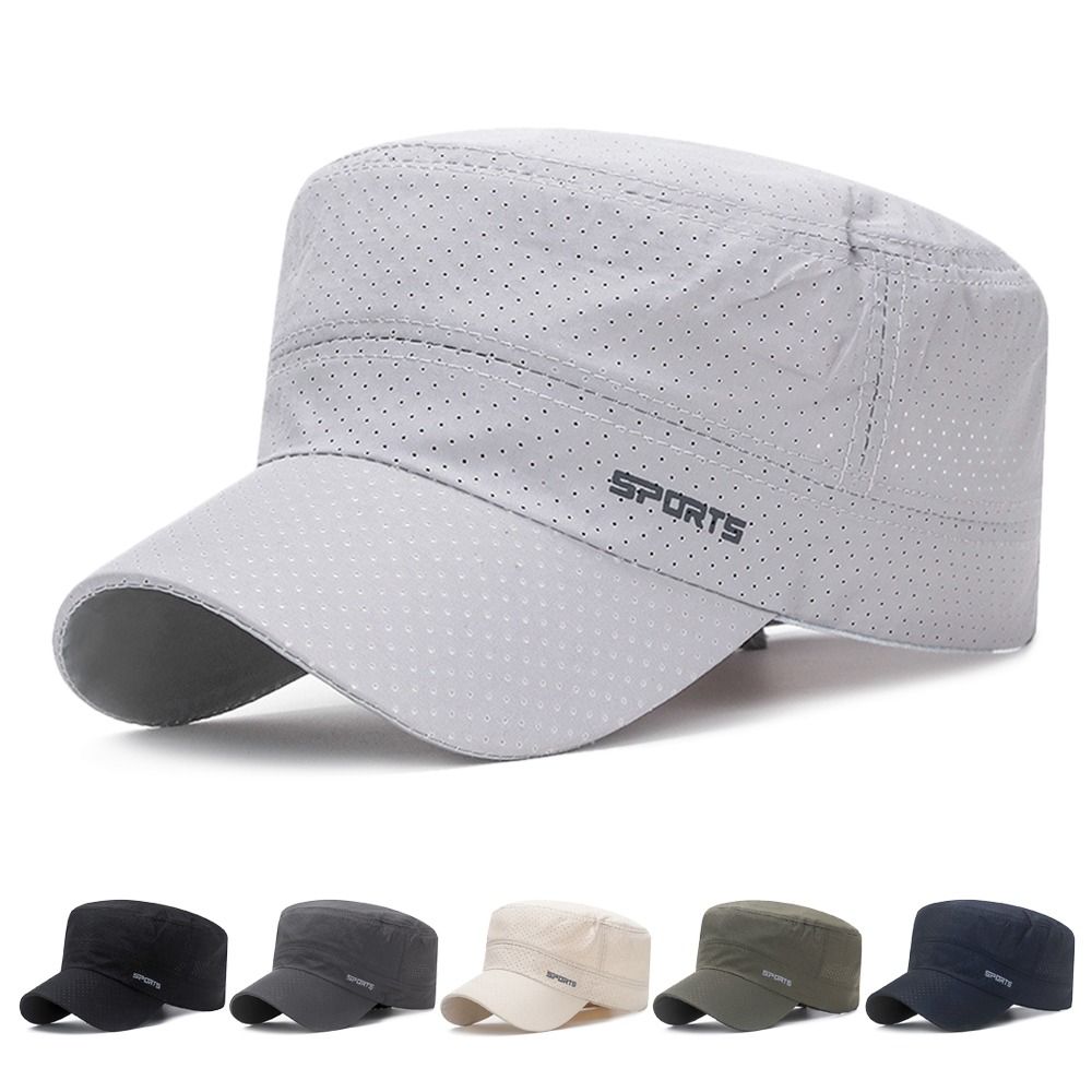 Snapback Hat Flat - Sombrero de Sol Transpirable para Exteriores,