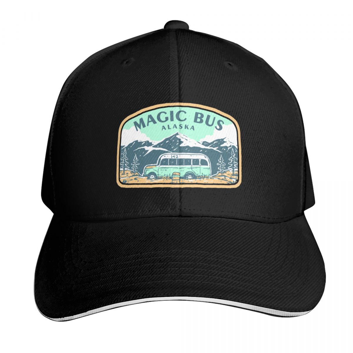 Golf Cap Dad - Gorra de béisbol Magic Bus Alaska,