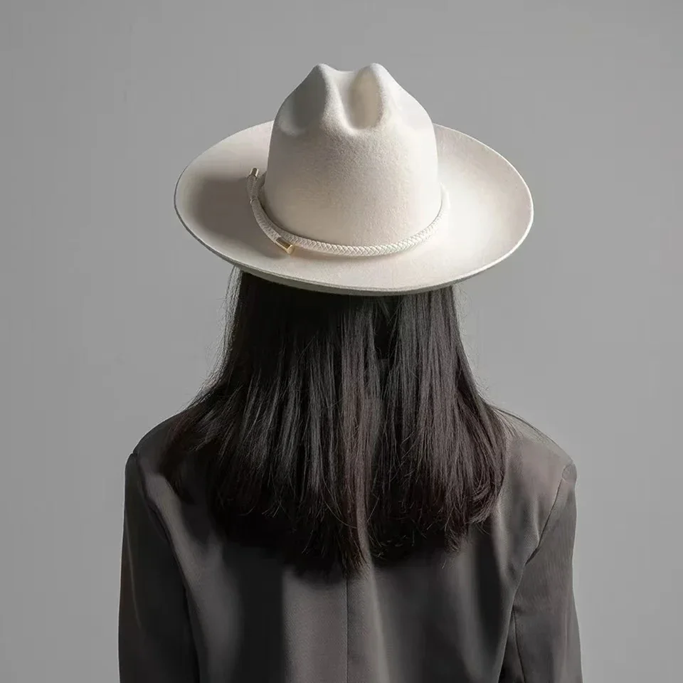 Fedora Hat Wool - 2025 nuevo retro ins chic invierno