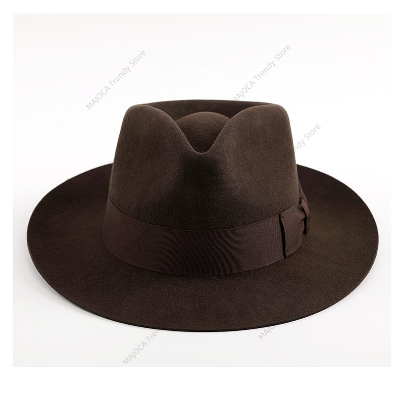 Fedora Hat Wool - Sombrero Fedora Clásico de Fieltro de