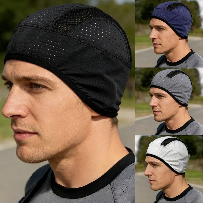 Skull Cap Helmet Liner - Gorra deportiva transpirable de malla de