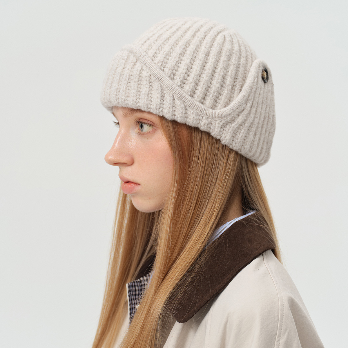 Winter Trapper Hat - Gorro de punto de piloto de