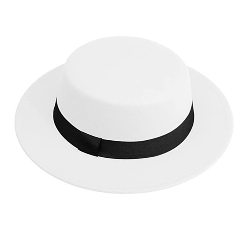 Fedora Hat Wool - Sombrero Fedora Blanco para Hombre y