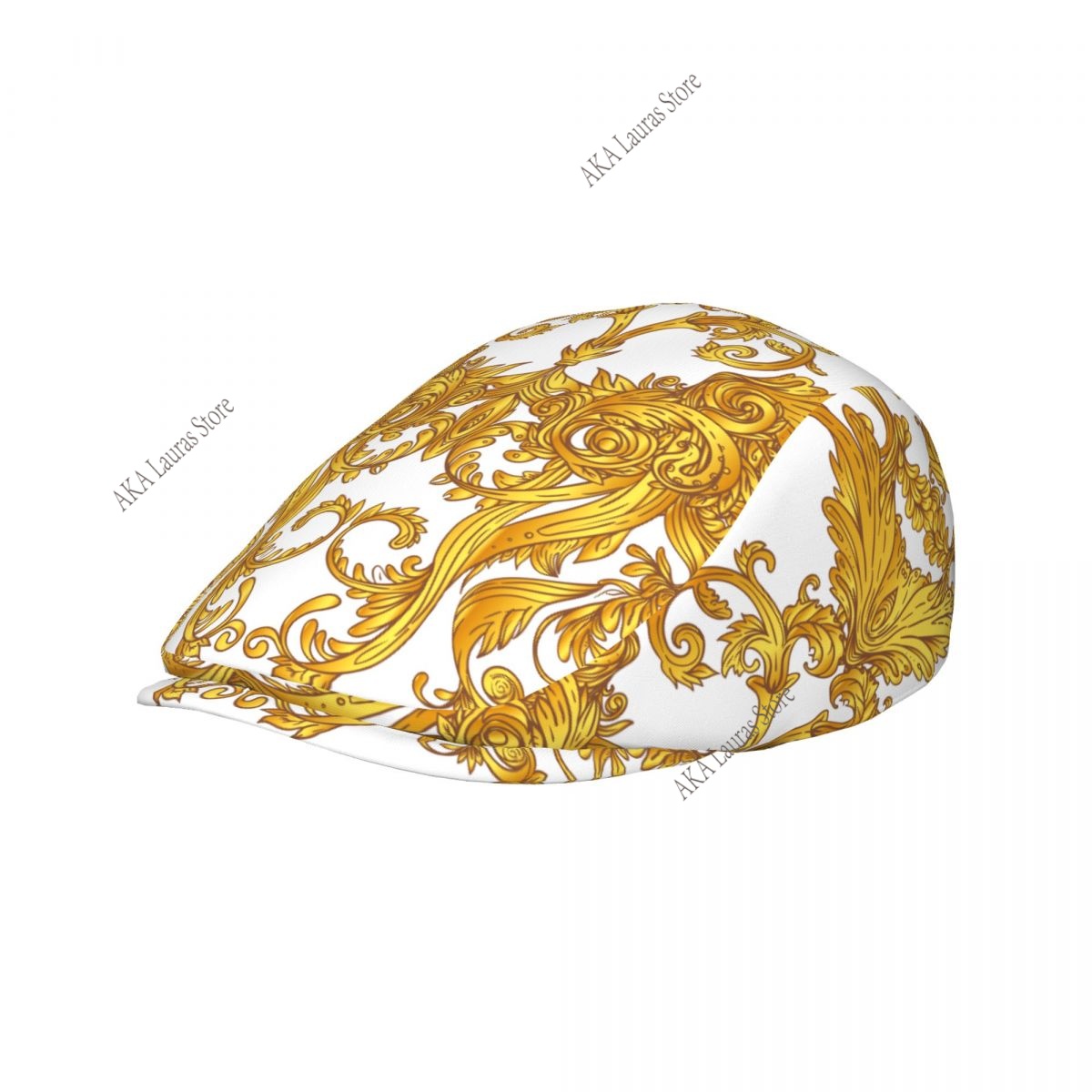Newsboy Cap Ivy - Gorra Newsboy Dorada Barroca Vintage Casual,