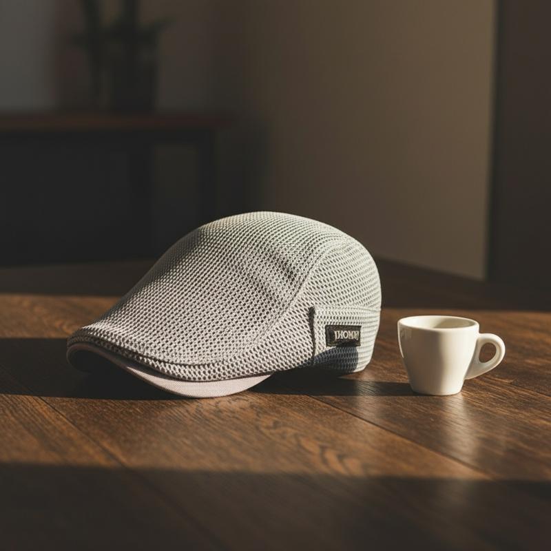 Newsboy Cap Ivy - Gorra plana de malla para hombre,