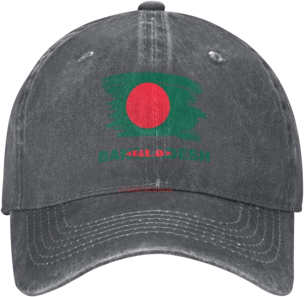 Dad Hat Cotton - Vintage Bangladesh Flag Stylish Washed Denim