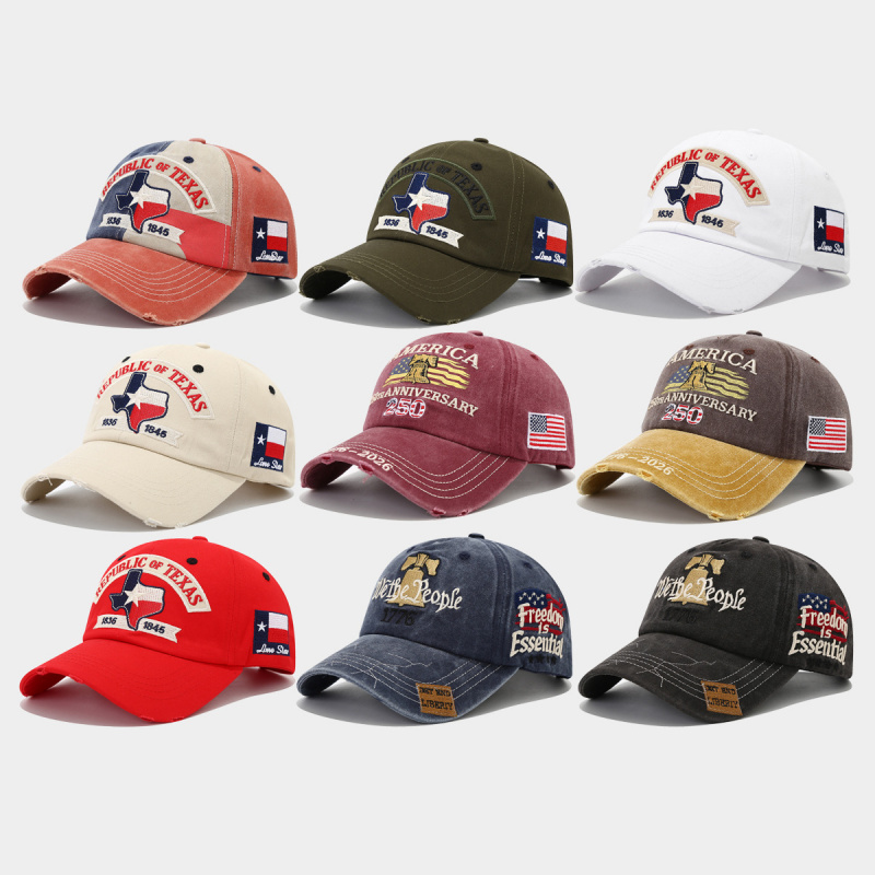 Dad Hat Cotton - Gorra de Béisbol Lavada con Bordado