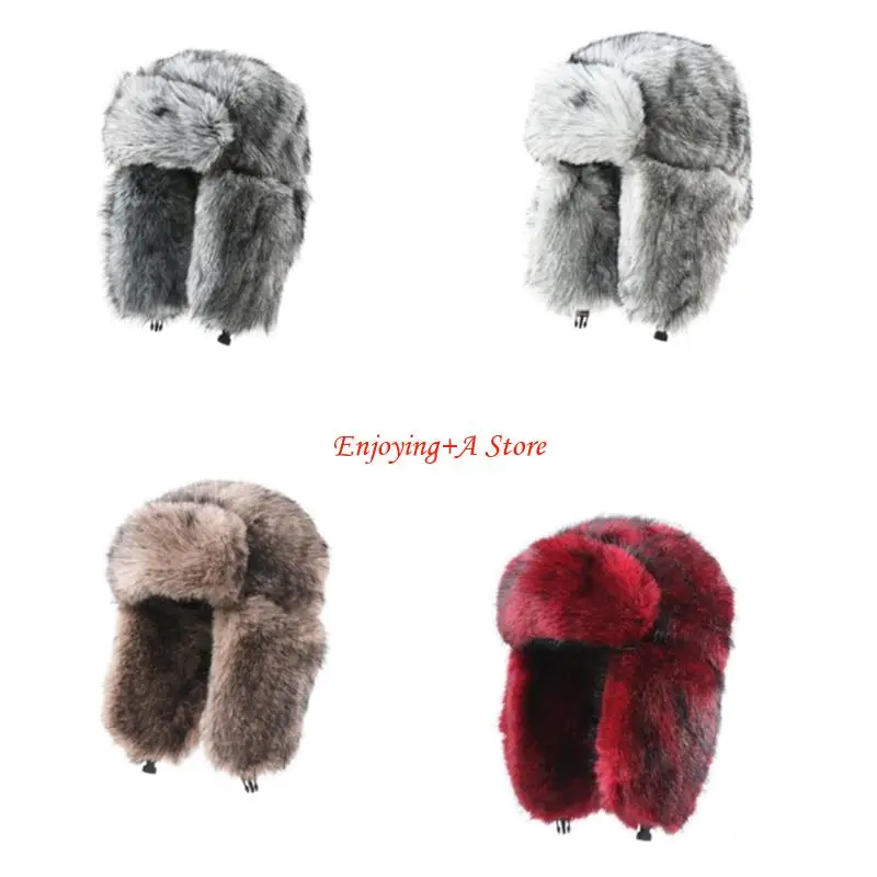 Trapper Hat Ear Flap - PXPB Gorro de invierno de felpa