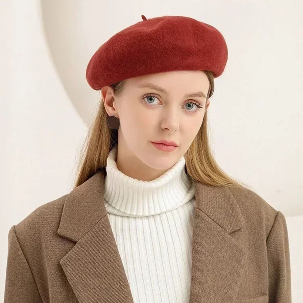 Beret French Wool - Boina de Lana Cálida de Invierno,