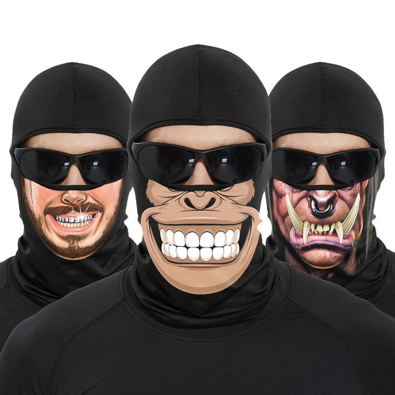 Skull Cap Helmet Liner - Pasamontañas de calavera con boca Ape