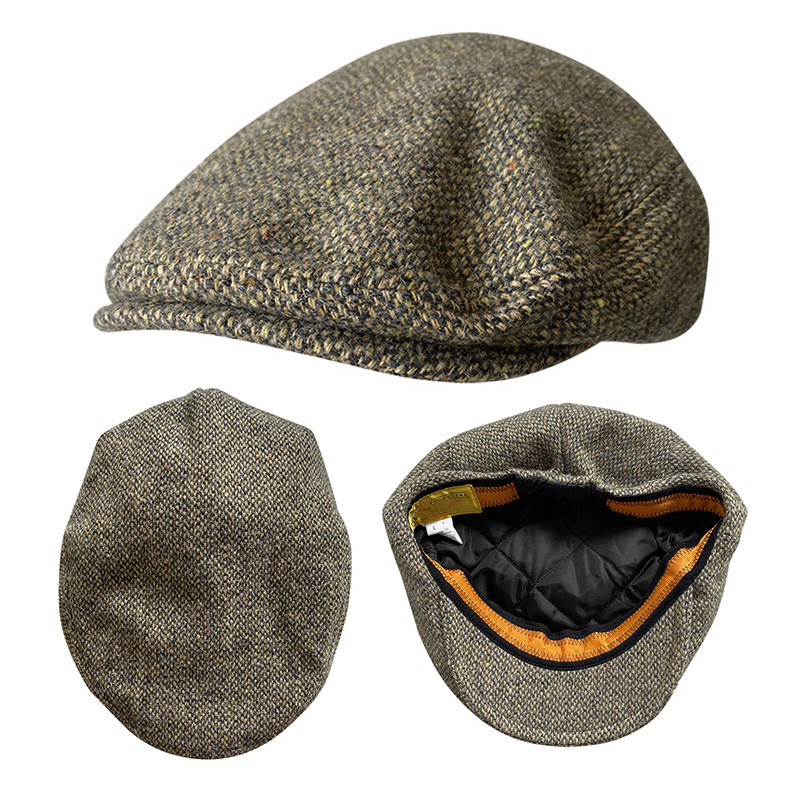 Newsboy Cap Ivy - Gorra plana de lana para hombre,
