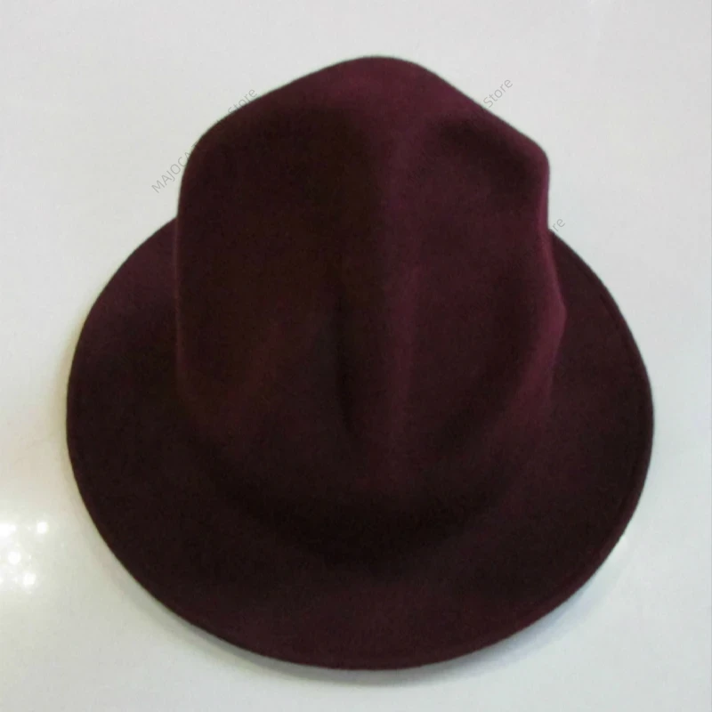 Fedora Hat Wool - Sombrero Fedora de Fieltro 100% Lana