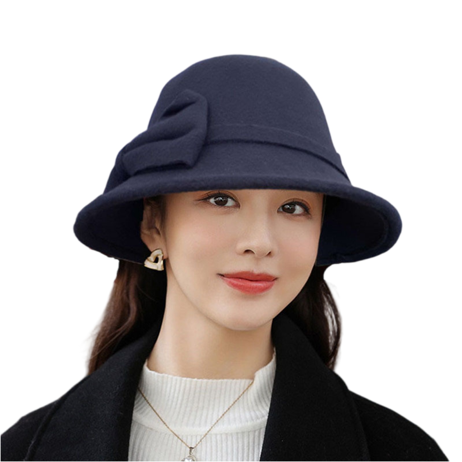 Fedora Hat Wool - Sombrero de lana, sombrero de cubo