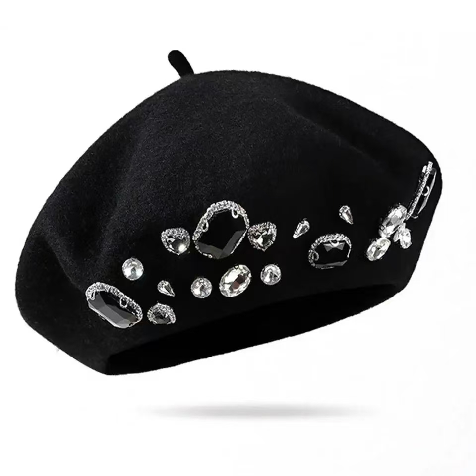 Boina francesa con decoración  - Beret French Wool reseña y precio
