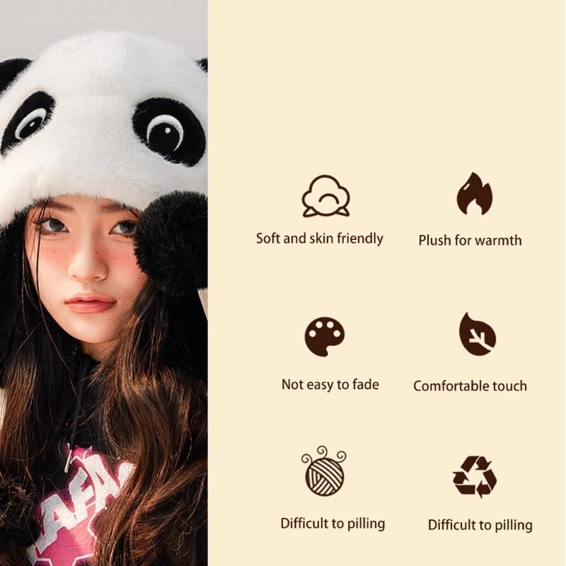 Gorro con orejas panda, gorro  - Trapper Hat Ear Flap reseña y precio