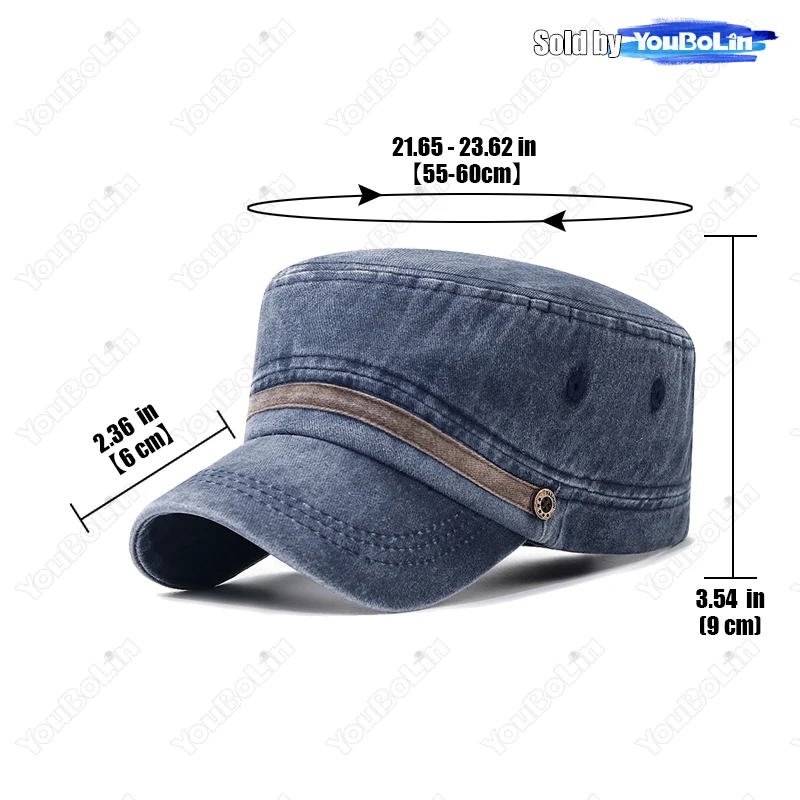 Gorra lavada, gorra plana de a - Dad Hat Cotton reseña y precio