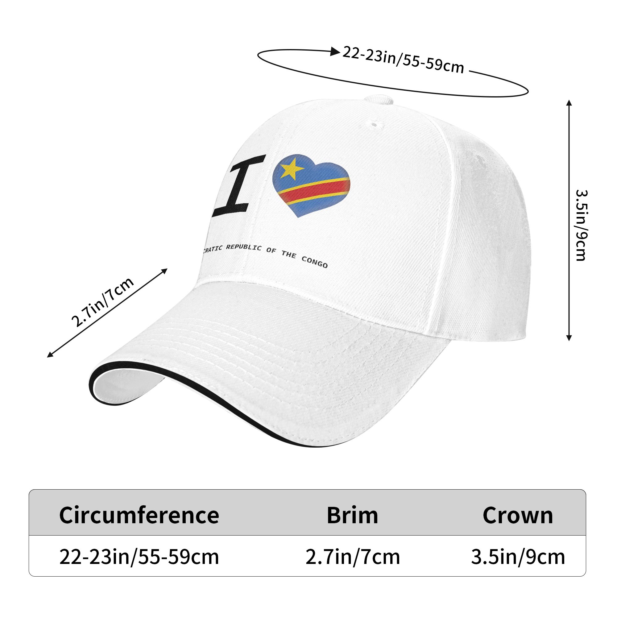 Gorra de béisbol I Heart Democ - Visor Sun Hat reseña y precio