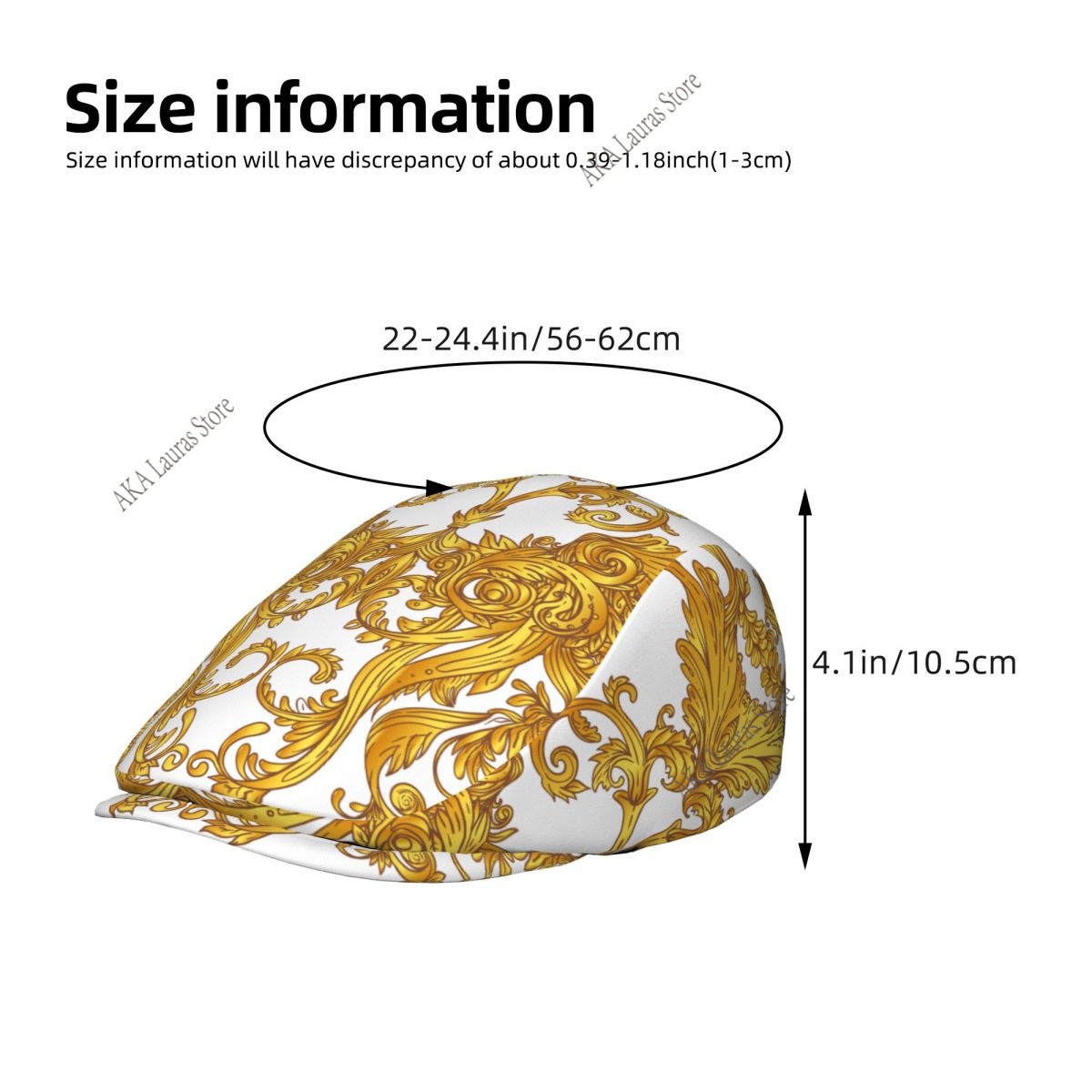 Gorra Newsboy Dorada Barroca V - Newsboy Cap Ivy reseña y precio
