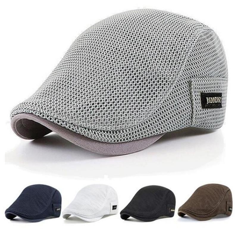 Gorra plana de malla para homb - Newsboy Cap Ivy reseña y precio