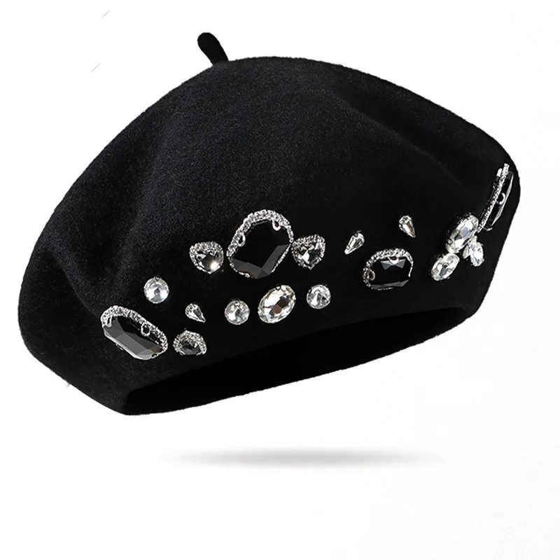 Boina francesa con decoración  - Beret French Wool reseña y precio
