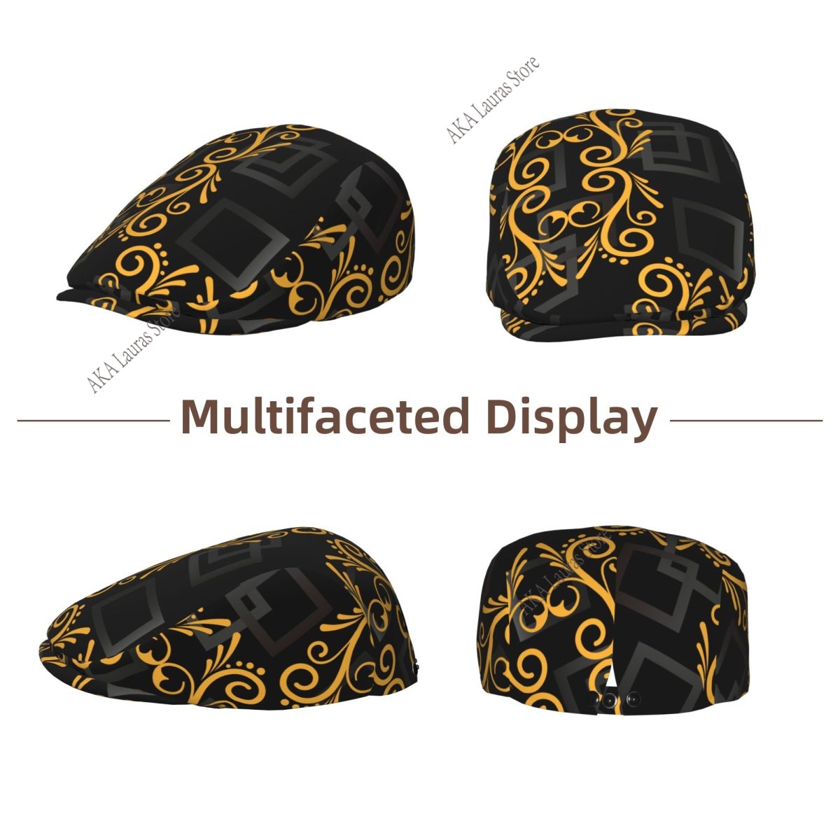 Gorra de Newsboy Abstracta     - Newsboy Cap Ivy reseña y precio