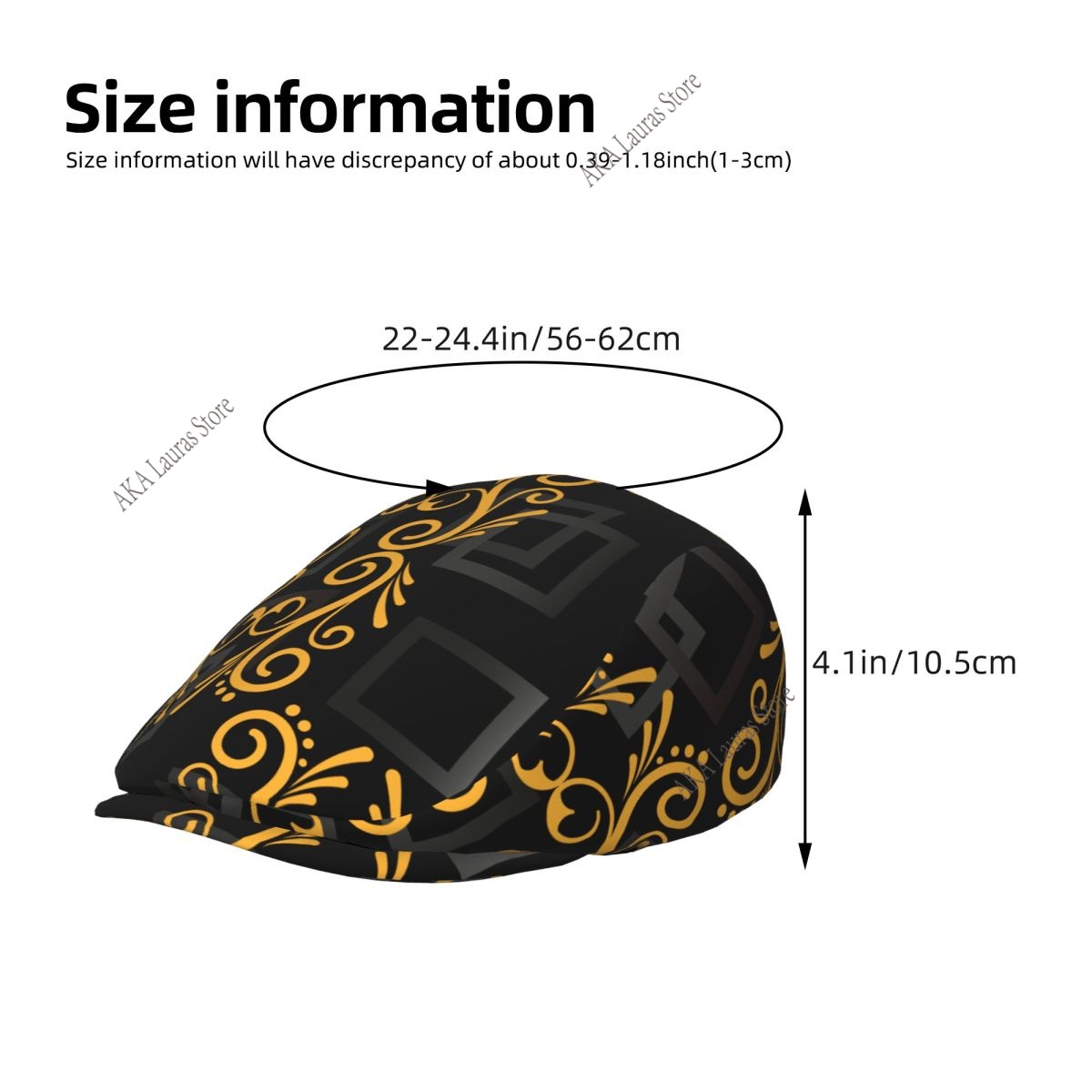 Gorra de Newsboy Abstracta     - Newsboy Cap Ivy reseña y precio