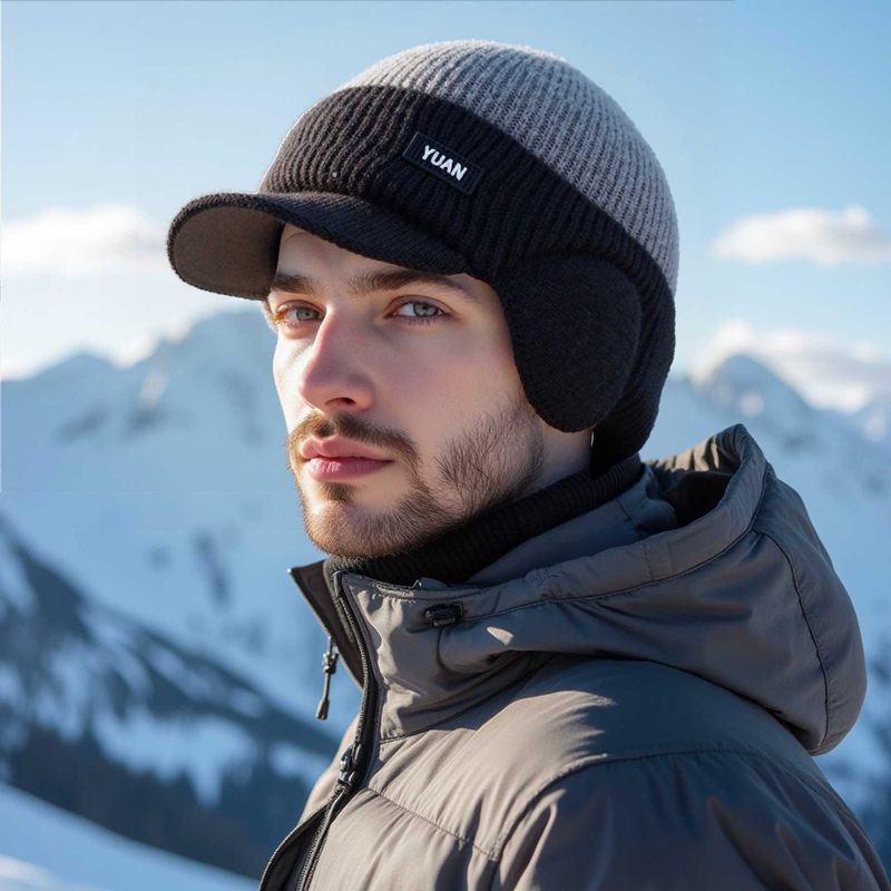 Gorra de béisbol de punto de d - Trapper Hat Ear Flap reseña y precio