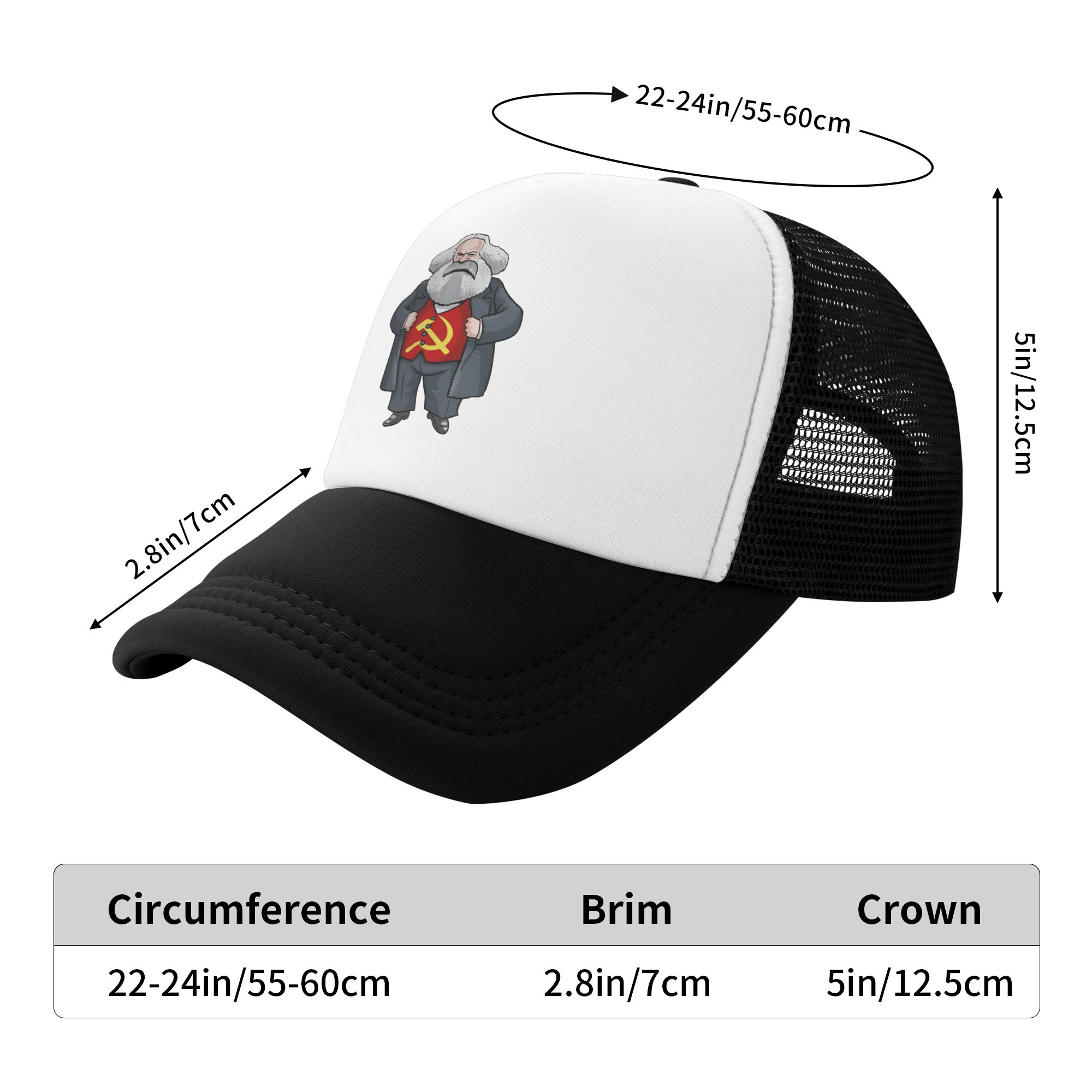 Gorra de malla Karl Marx, ajus - Trucker Cap Mesh reseña y precio