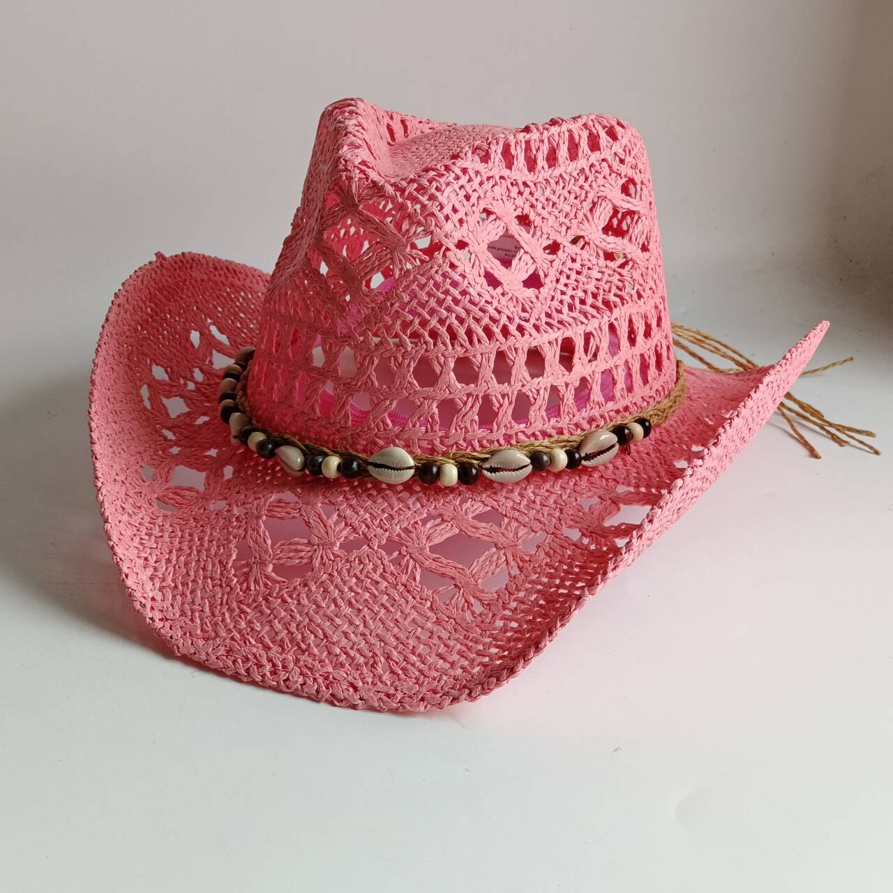 Sombrero vaquero rosa de paja, - Cowboy Hat Straw reseña y precio