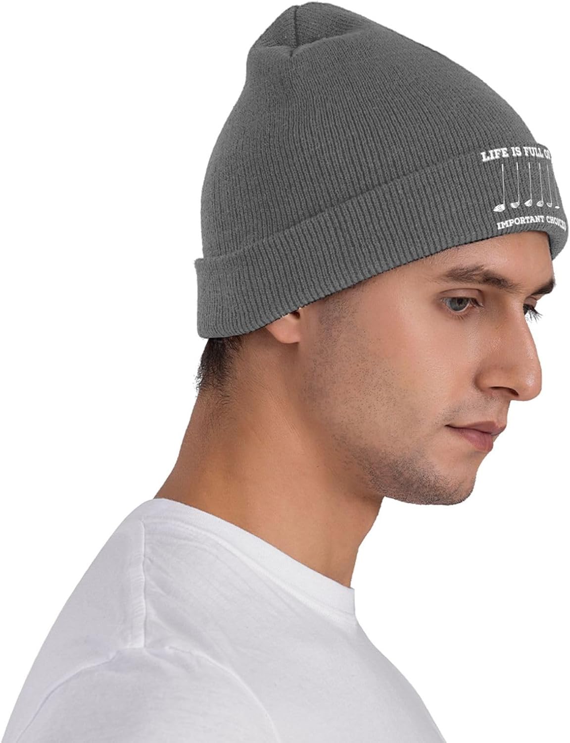 La vida es llena de opciones i - Beanie Cuffed Knit reseña y precio
